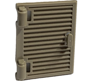 LEGO Beige scuro Finestra 1 x 2 x 3 Shutter con Hinges e maniglia (60800 / 77092)