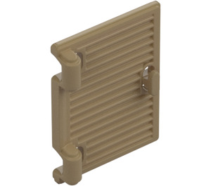 LEGO Dark Tan Window 1 x 2 x 3 Shutter with Hinges and no Handle (60800)