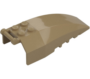 LEGO Dark Tan Windscreen 4 x 8 x 2 with Handle (38480 / 92579)