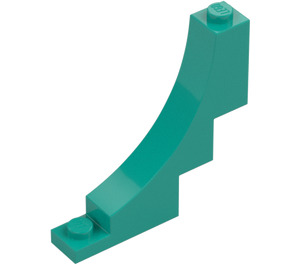 LEGO Donker turquoise Boog 1 x 5 x 4 Omgekeerd (4294 / 30099)