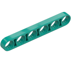 LEGO Donker turquoise Balk 6 x 0.5 Dun (28570 / 32063)