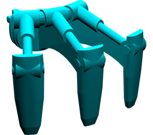 LEGO Turquoise foncé Bionicle Griffe Tripler avec Essieu (32506)