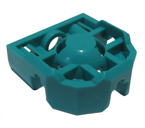 LEGO Donker Turquoise Blok Connector met Bal Socket (32172)