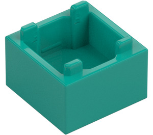 LEGO Dark Turquoise Box 2 x 2 (2821 / 59121)