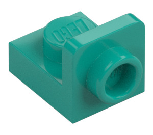 LEGO Turquoise Foncé Support 1 x 1 avec 1 x 1 assiette En haut (36840)