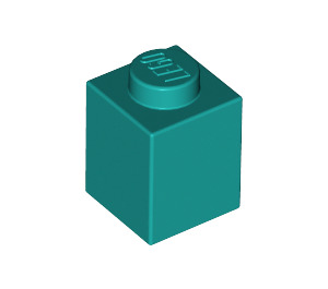 LEGO Donker Turquoise Steen 1 x 1 (3005 / 30071)