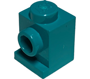 LEGO Turquoise foncé Brique 1 x 1 avec Phare et fente (4070 / 30069)