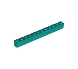 LEGO Donker Turquoise Steen 1 x 12 (6112)