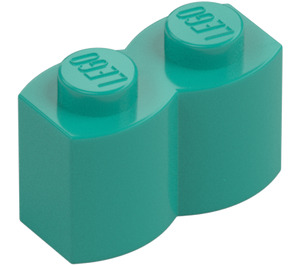 LEGO Dark Turquoise Brick 1 x 2 Log (30136)