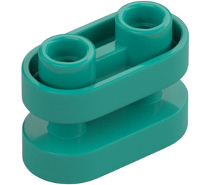 LEGO Dark Turquoise Brick 1 x 2 Rounded with open Center (77808)