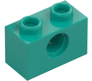 LEGO Dark Turquoise Brick 1 x 2 with Hole (3700)