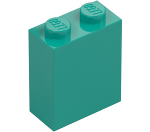 LEGO Dark Turquoise Brick 1 x 2 x 2 with Inside Stud Holder (3245)