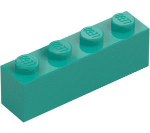 LEGO Dark Turquoise Brick 1 x 4 (3010 / 6146)