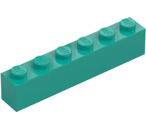 LEGO Tmavě tyrkysová Kostka 1 x 6 (3009 / 30611)