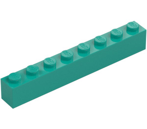 LEGO Mørk turkis Kloss 1 x 8 (3008)