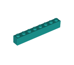 LEGO Dark Turquoise Brick 1 x 8 (3008)