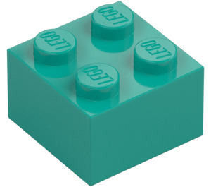 LEGO Dark Turquoise Brick 2 x 2 (3003 / 6223)