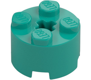 LEGO Turquoise Foncé Brique 2 x 2 Rond (3941 / 6143)