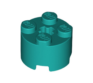 LEGO Turquoise foncé Brique 2 x 2 Rond (3941 / 6143)