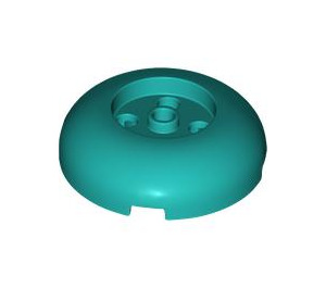 LEGO Donker Turquoise Steen 4 x 4 Ronde Dome Top (79850)