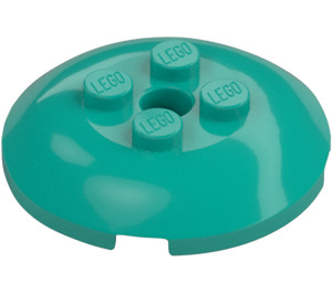 LEGO Dark Turquoise Brick 4 x 4 Round with 2 x 2 Studs (65138)