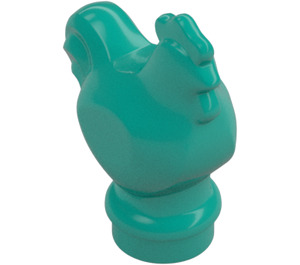 LEGO Dark Turquoise Chicken (Wide Base) (1413)