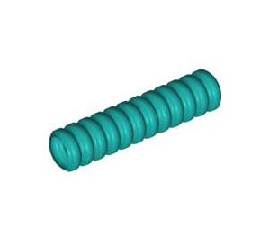 LEGO Dunkles Türkis Gewellt Schlauch 3.2 cm (4 Noppen) (23394 / 50328)