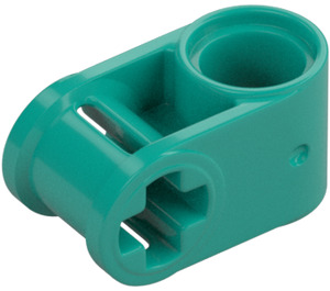 LEGO Donker turquoise Kruis Blokje 90° 1 x 2 (As/Pin) (6536 / 40146)