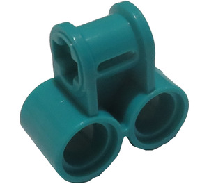 LEGO Dark Turquoise Cross Block with Two Pinholes (32291 / 42163)