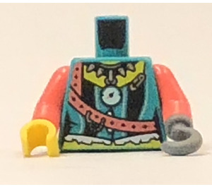 LEGO Donker Turquoise DJ Captain Torso (973)