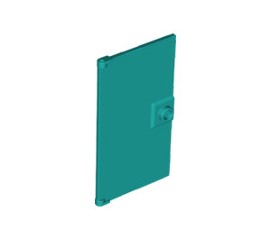 LEGO Dark Turquoise Door 1 x 4 x 6 with Stud Handle (35291 / 60616)