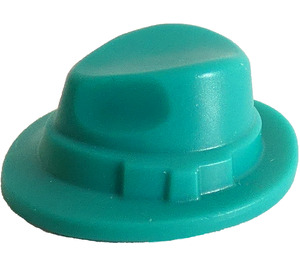 LEGO Dark Turquoise Fedora Hat with Narrow Brim (5188)