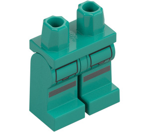 LEGO Donker turquoise Vrouwelijk Ambulance Bestuurder Minifiguur Heupen en benen (73200 / 105287)