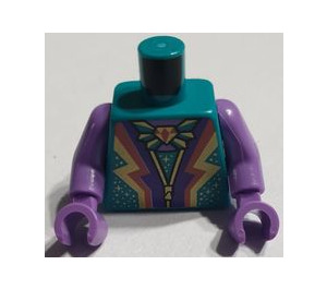 LEGO Dark Turquoise Flying Unicorn Singer Torso (973)