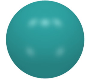 LEGO Dark Turquoise Hard Plastic Ball 52mm (22119 / 23065)