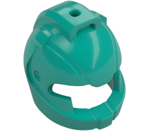 LEGO Turquoise Foncé Casque avec Lumière / Caméra (22380)