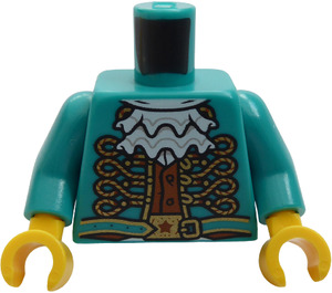 LEGO Donker turquoise Jacob Torso met Jasje (973)