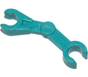 LEGO Donker turquoise Mechanisch Arm Krom (30377 / 49754)