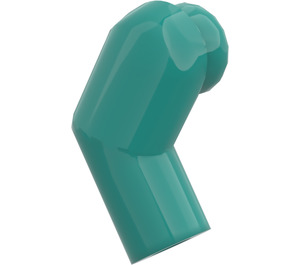 LEGO Donker Turquoise Minifigure Rechtsaf Arm (3818)
