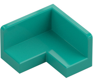 LEGO Dark Turquoise Panel 1 x 2 x 2 Corner with Rounded Corners (31959 / 91501)