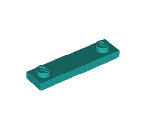 LEGO Dark Turquoise Plate 1 x 4 with Two Studs with Groove (41740)