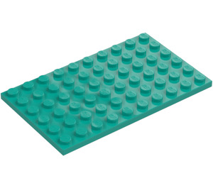 LEGO Dark Turquoise Plate 6 x 10 (3033)