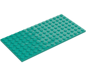 LEGO Dark Turquoise Plate 8 x 16 (92438)