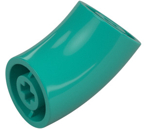 LEGO Dark Turquoise Round Brick with Elbow (Shorter) (1986 / 65473)