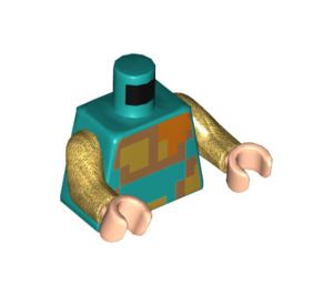 LEGO Dark Turquoise Royal Warrior Minifig Torso (973 / 76382)