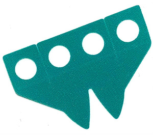 LEGO Turquoise foncé Skirt avec Deux points (Tuxedo Queue) (26697 / 100097)