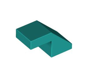 LEGO Turquoise foncé Pente 1 x 2 (45°) (28192)