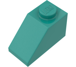 LEGO Dark Turquoise Slope 1 x 2 (45°) (3040 / 6270)