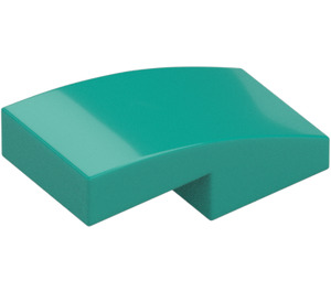 LEGO Dark Turquoise Slope 1 x 2 Curved (11477)