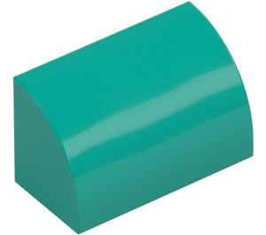 LEGO Dark Turquoise Slope 1 x 2 Curved (37352 / 98030)